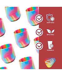 Stemless Wine Glasses 12oz: 4 pk