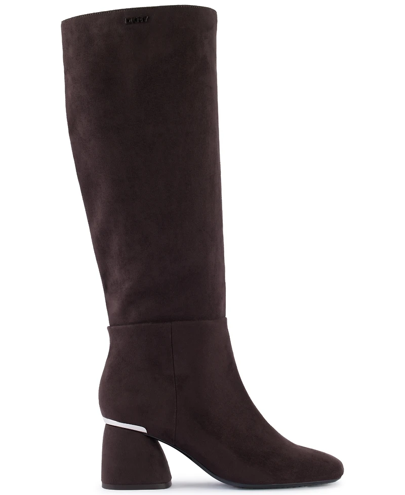 Dkny Women's Cana Knee High Block Heel Boots