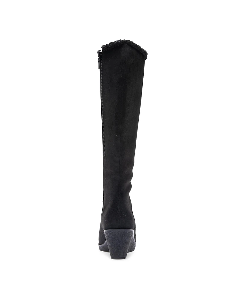Aerosoles Women's Binocular Shearling Tall Wedge Boots