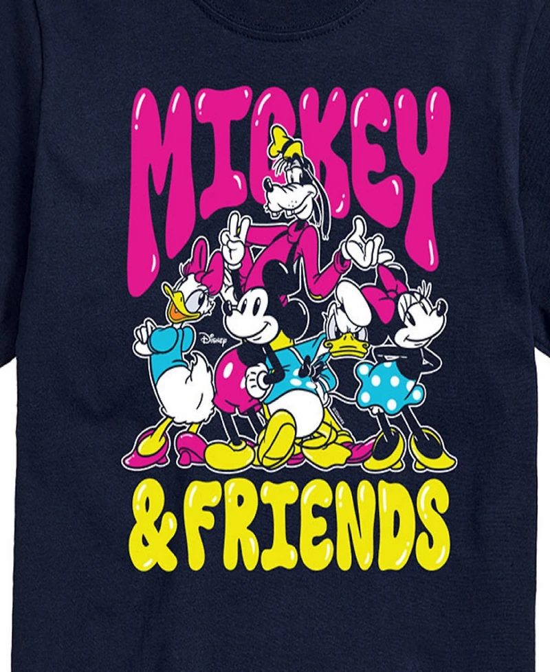 Airwaves Men's Disney Mickey and Friends Short Sleeve Tee