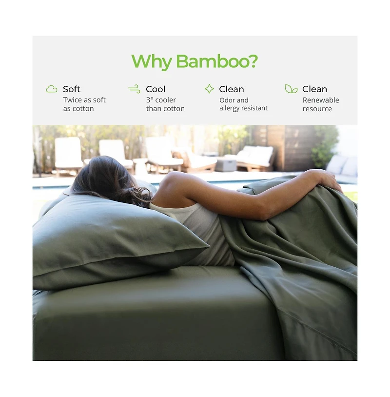 Cariloha Resort 2-Piece Sateen Pillowcase Set | Harbor Gray Standard Viscose Material Breathable and Cooling Pillowcases for Hot Sleepers