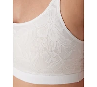 Bali Women's Breathe Lace-Overlay Bralette Dfcmbr