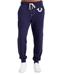 True Religion Men's Classic Logo Elastic Drawstring Joggers