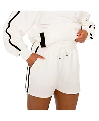 Gameday Couture Women's Cream Auburn Tigers Down, Set, Go Pullover Hoodie and Shorts Set