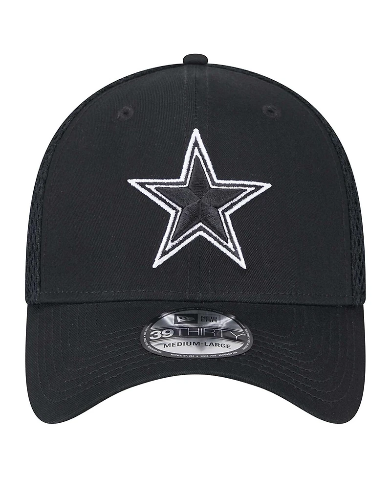 New Era Men's Black Dallas Cowboys Main B-Dub Neo 39THIRTY Flex Hat