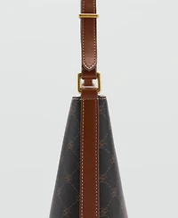 Mango Women's Metallic Detail Shopper Bag