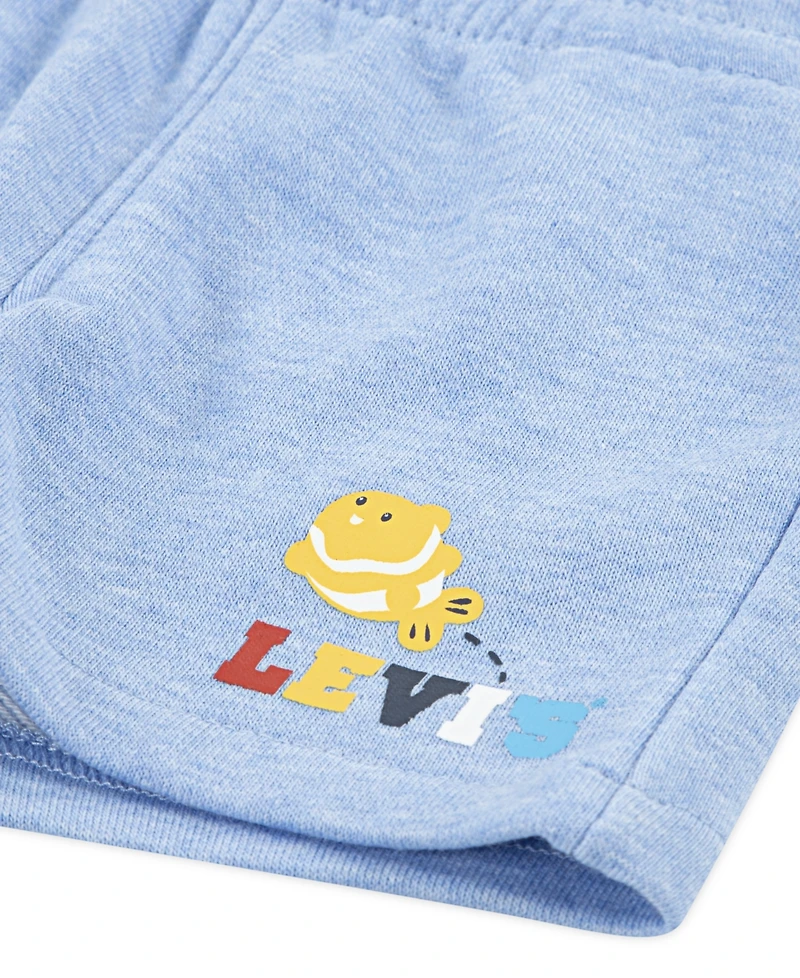 Levi's Baby Boys Coastal Critters Tee and Shorts Knit, 2-Piece Set
