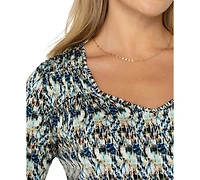 Liverpool Los Angeles Women's Printed Shirred Top