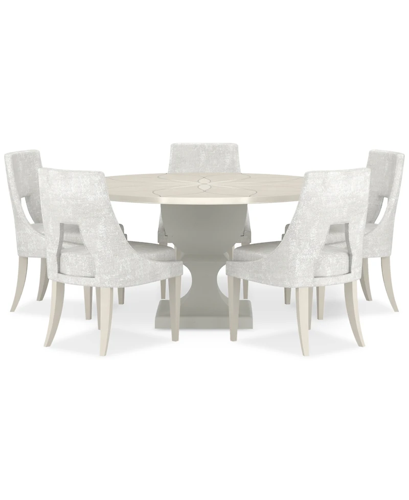 Mezzanine 6-Pc. Dining Set (Round Table & 5 Side Chairs)