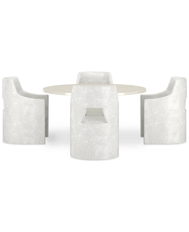 Mezzanine 5-Pc. Dining Set (Round Table & 4 Host Chairs)