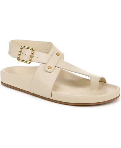 Franco Sarto Women's Blair Toe Loop Round Flat Sandals