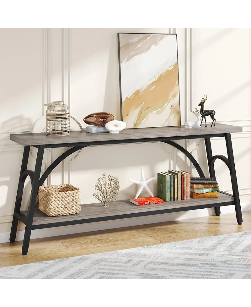 Tribesigns Extra Long Console Table, 70.8” Entryway Console Table, Tv Stand, and Media Console for Living Room or Hallway