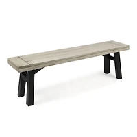 Acacia Wood Dining Bench–Indoor/Outdoor Bench for Living Room or Patio(2PK)-The Pop Home