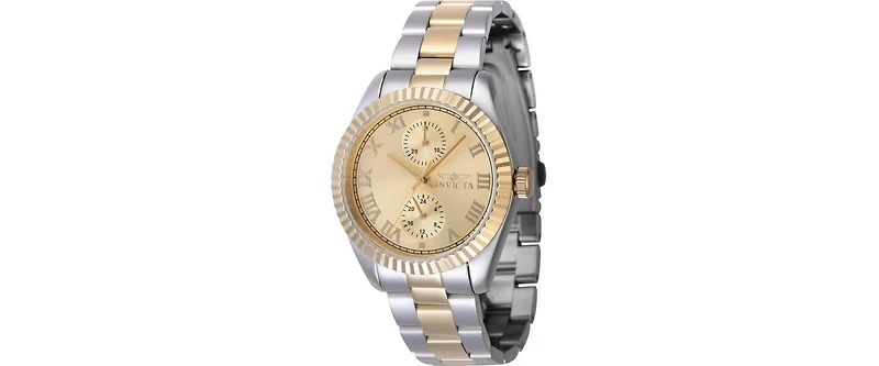 Invicta Women's 47442 Specialty Quartz Multifunction Gold Dial Watch