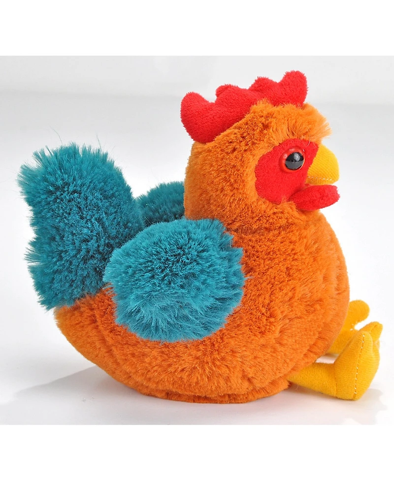 Wild Republic Hug'ems Rooster Stuffed Animal, 7 Inches