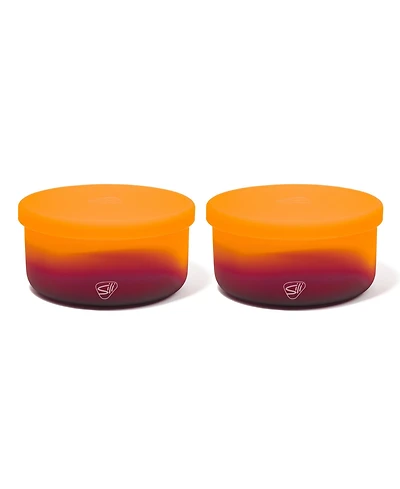 Lidded Bowls 30oz: 2 pk - Sun Storm
