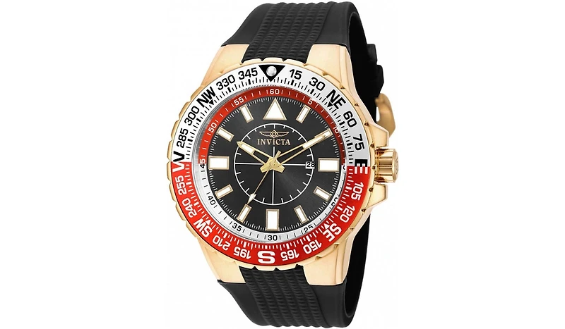 Invicta Men's 19271 Aviator Quartz 3 Hand Black Dial Watch