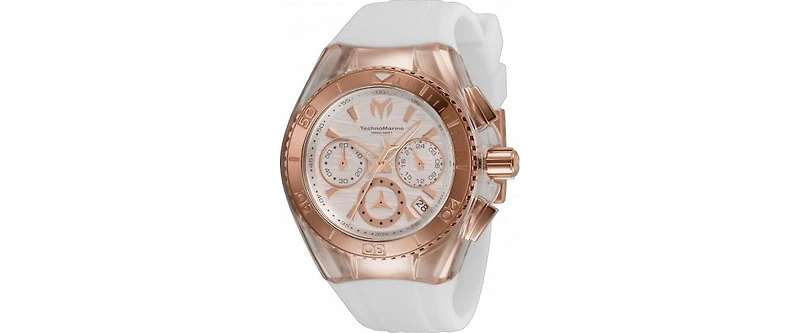 Invicta Women's Tm-120037 Technomarine Cruise Quartz Chronograph Silver Dial Watch
