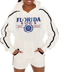 Gameday Couture Women's Cream Florida Gators Down, Set, Go Pullover Hoodie and Shorts Set
