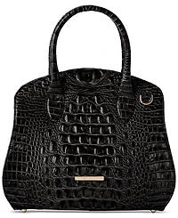 Brahmin Rosetta Melbourne Medium Leather Satchel Bag