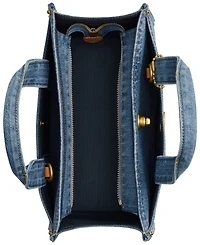 Coach Cargo Medium Denim Tote Bag 26