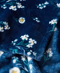 Lucky Brand Daisy Floral Cozy Plush Throw, 50" x 70"