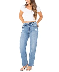 Celebrity Pink Juniors' Straight-Leg Jeans