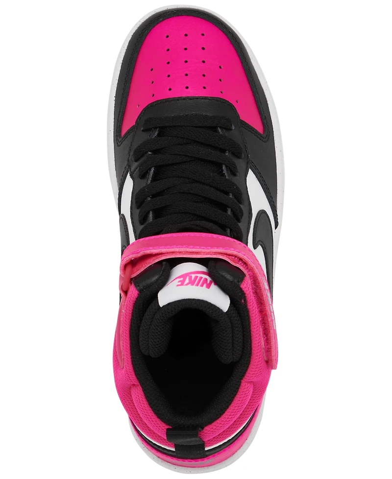 Nike Big Girls Court Borough Mid 2 Stay-Put Closure Casual Sneakers from Finish Line