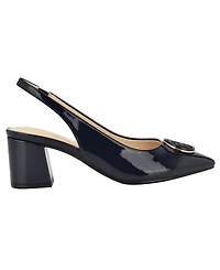 Tommy Hilfiger Women's Nileo Block Heeled Sling Back Pumps