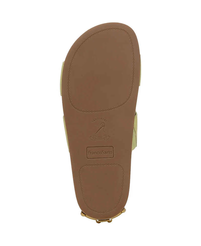 Franco Sarto Women's Britt Open Toe Slide Sandals