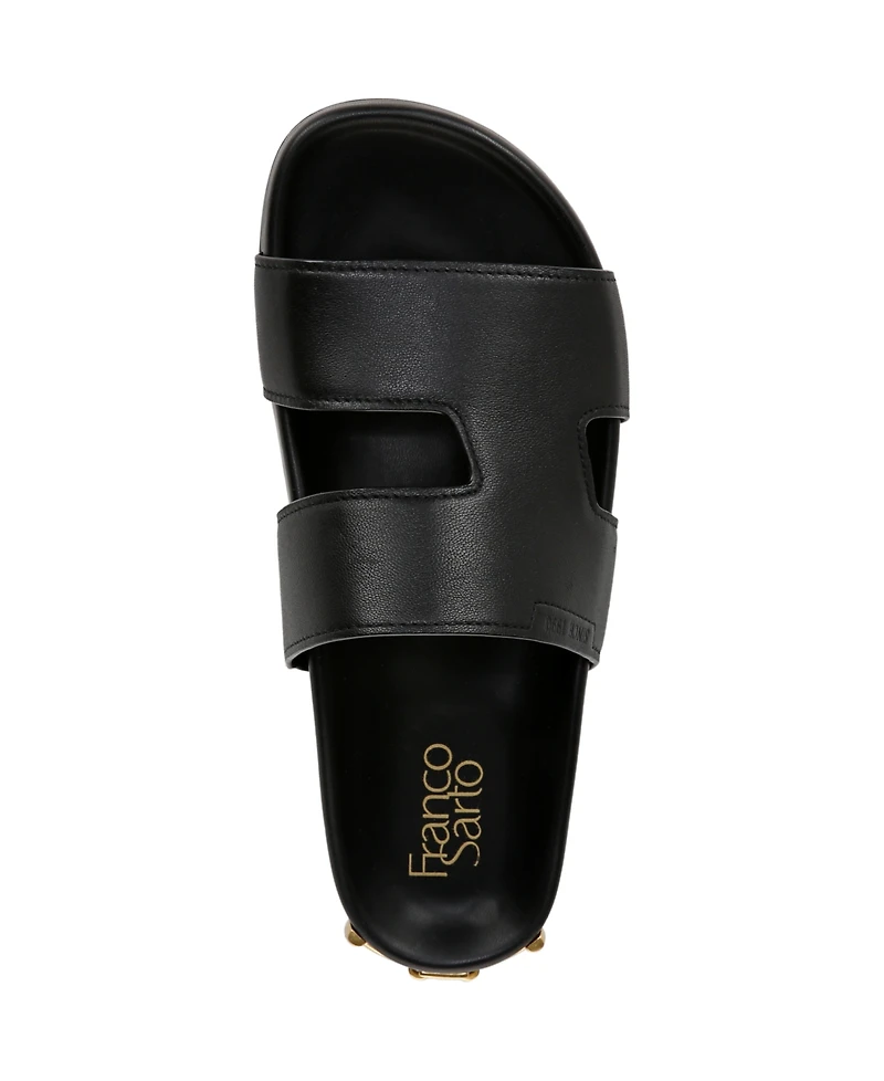Franco Sarto Women's Britt Open Toe Slide Sandals