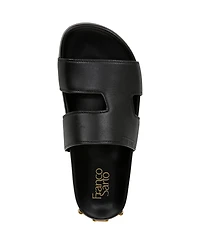 Franco Sarto Women's Britt Open Toe Slide Sandals