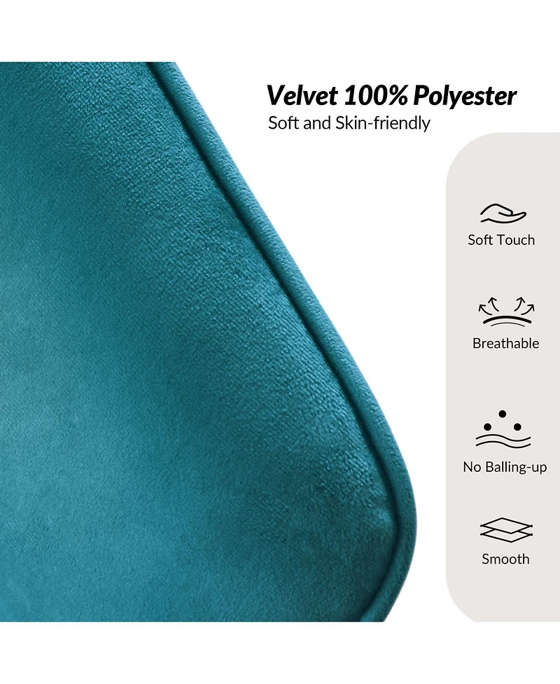 Hulala Home Samuel Modern Office Chair with Flared Arm