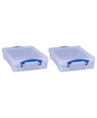 Really Useful Box 4L Storage Container with Lid and Clip Lock Handles