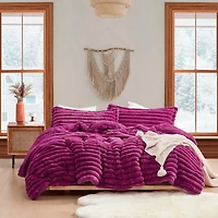 Roll Cakes Chunky Bunny - Coma Inducer Oversized Comforter Set - Raspberry Jam