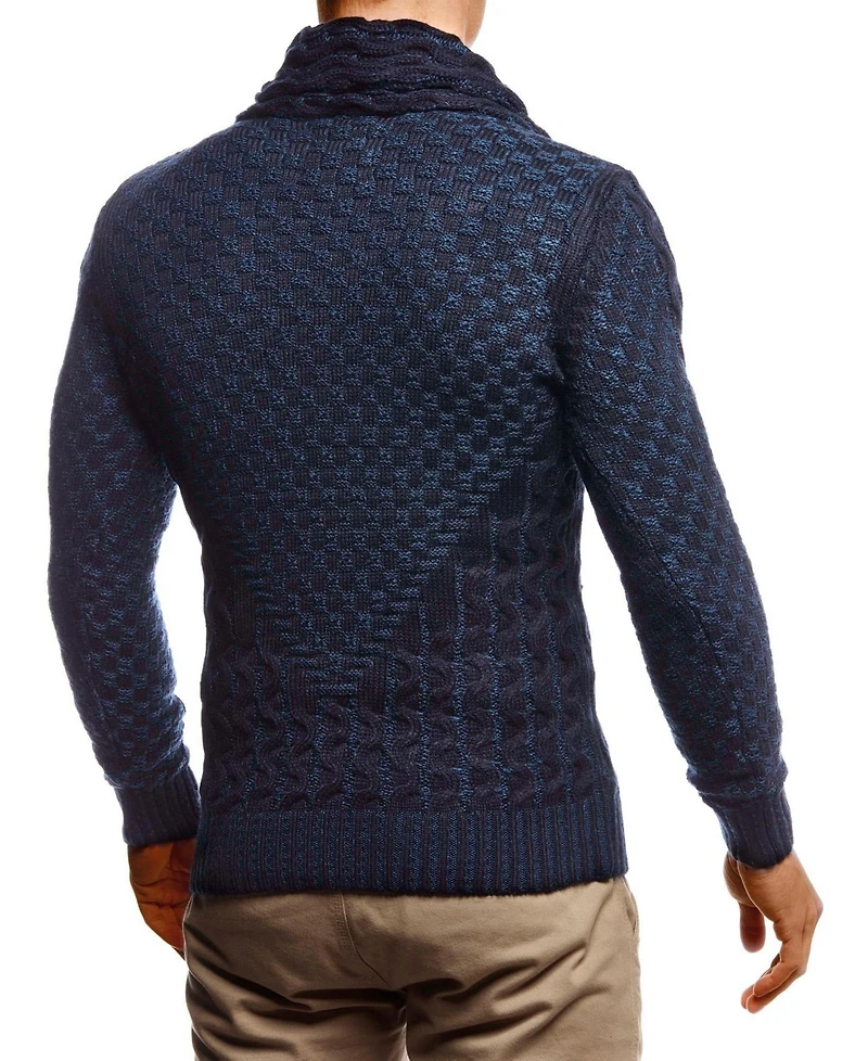 Leif Nelson Men's Chunky Knit Pullover Sweater