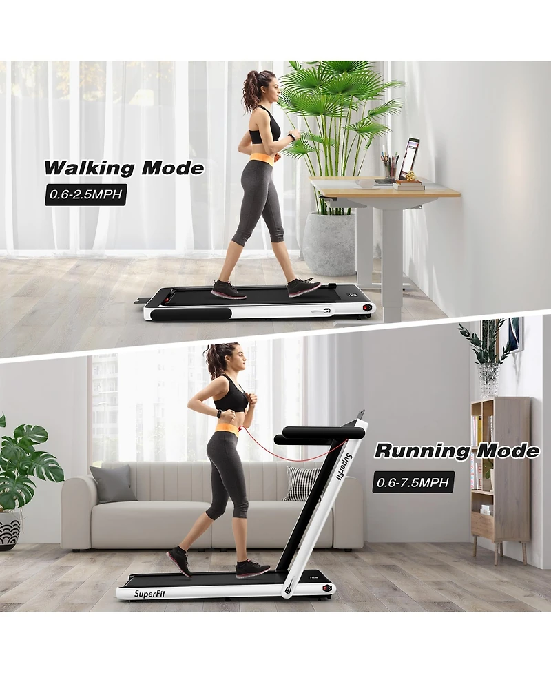 Gymax Motorized Treadmill Folding Under Desk Electric w/ App