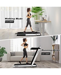 Gymax Motorized Treadmill Folding Under Desk Electric w/ App