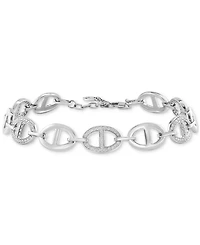Effy Diamond Pave Mariner Link Bracelet (1/2 ct. t.w.) in Sterling Silver