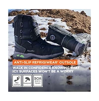 RefrigiWear Men's Extreme Double Dial Pac Boot - Waterproof, Insulated, and Anti-Slip for Cold