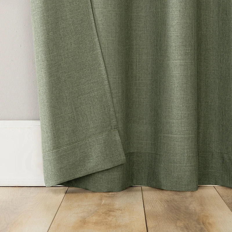 Clifford Heathered Texture Semi-Sheer Tab Top Curtain Panel