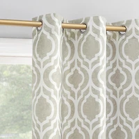 Eldon Trellis Print Blackout Grommet Curtain Panel