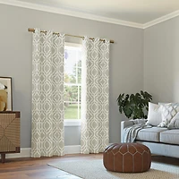 Eldon Trellis Print Blackout Grommet Curtain Panel