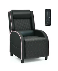 Gouun Massage Gaming Recliner Chair with Headrest Adjustable Backrest for Home Theater