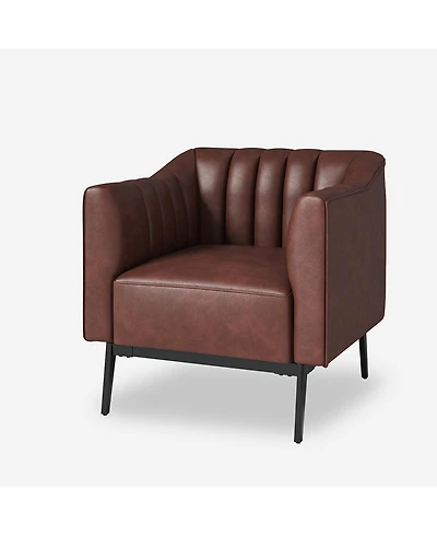 Hulala Home Benjamin Industry 30" Wide Chair with Solid Back