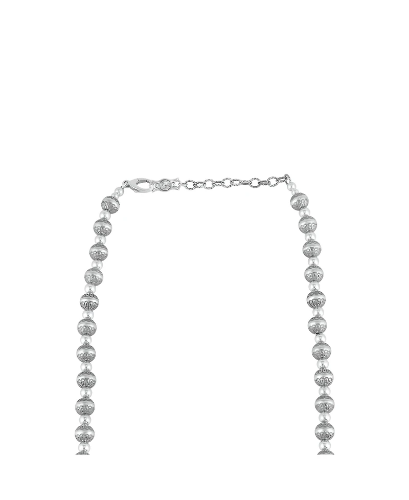 American West Jewelry Sterling Silver Native Pearl Bead Necklace, 24 - 27 Inches