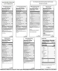 Alder Creek Gift Baskets St. Nick's Bed Breakfast Gift Basket, 10 Piece