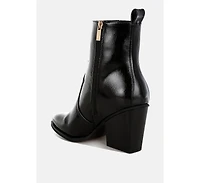 Cornus Snake Print Ankle Boots