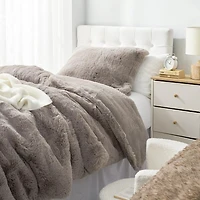 Chunky Bunnies - Coma Inducer Oversized Comforter Set - Taupewood