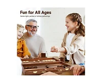 ropoda Backgammon Board Game Set (15 Inches) for Adults and Kids